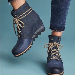 Sorel Women’s PDX Wedge Navy Collegiate Size 9.5